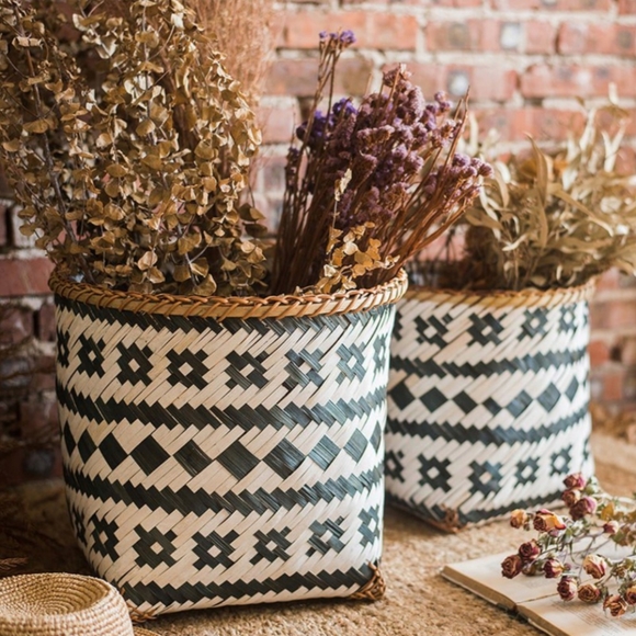 Artisan Oval Boho Basket - Picture 16 of 16